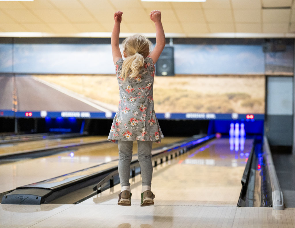 Young Bowler Celebrating